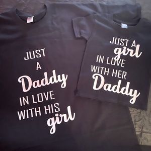 Daddy and daughter matching shirts